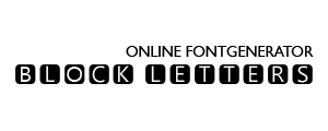 BLOCK LETTERS FONT - A Free Online Font