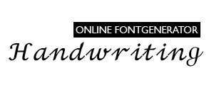 HANDWRITING FONT - A Free Online Font