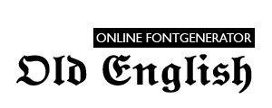 OLD-ENGLISH FONT - A Free Online Font